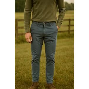 Polo Ralph Lauren Stretch Slim Fit Knitlike Chino Pant SZ 33X32 Preppy Classic